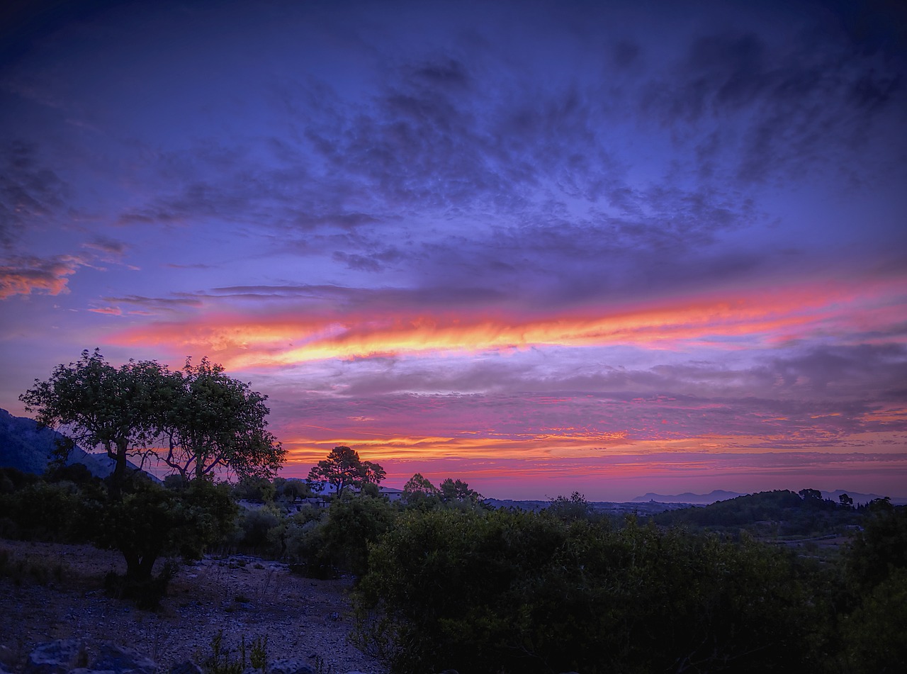 Mallorca Himmel am Abend