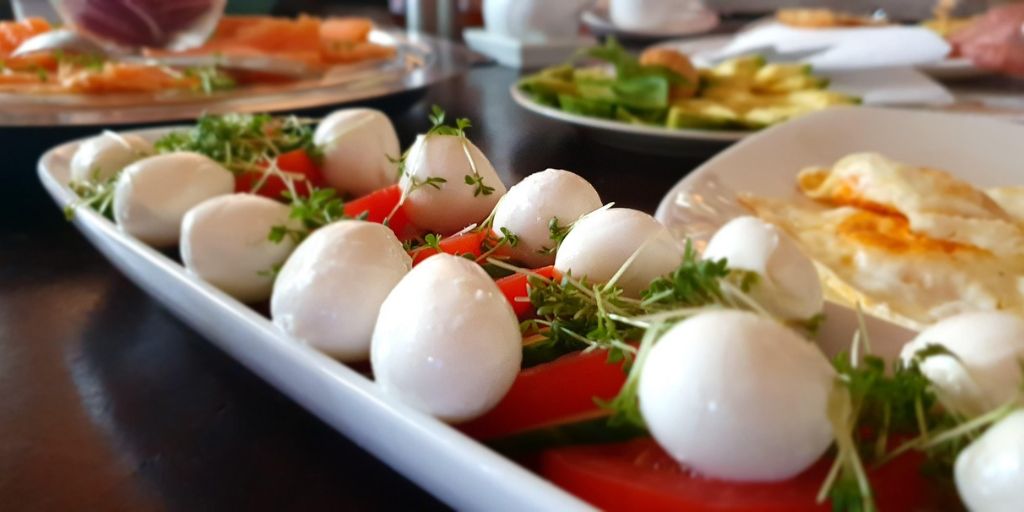 Frühstücksbuffet, Mozarella