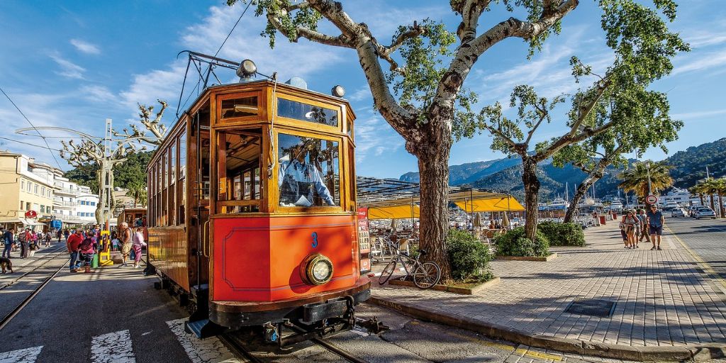 Mallorca Soller Straßenbahn