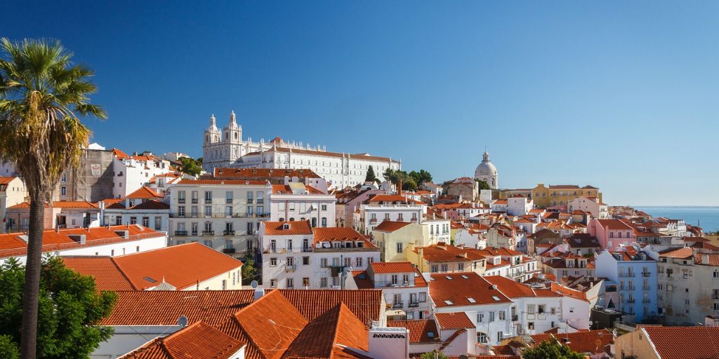 Lissabon Stadtbild Häuser