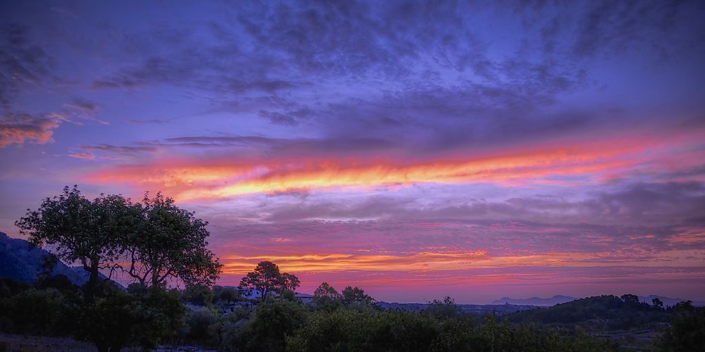 Mallorca Himmel am Abend